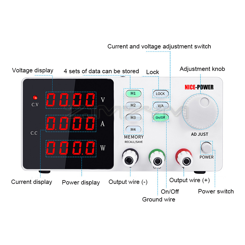Lab Programmable Find Regulate - High Precision Adjustable Lab Power Supply 120V 3A recension och pris